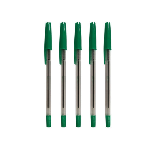 Ballpoint Pen Medium Green Pack of 50