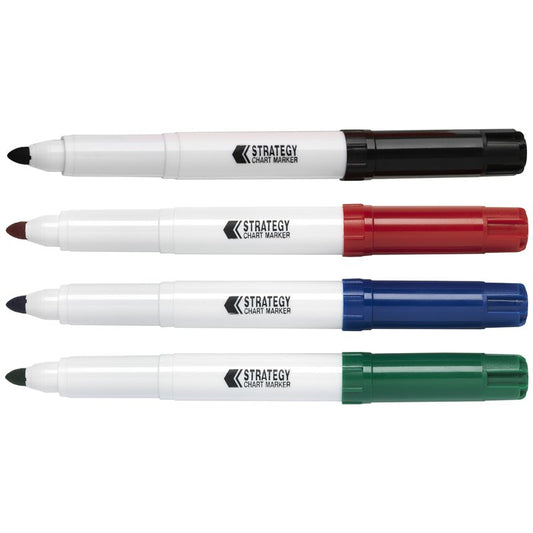 Flipchart Marker Assorted Wallet Pack of 4