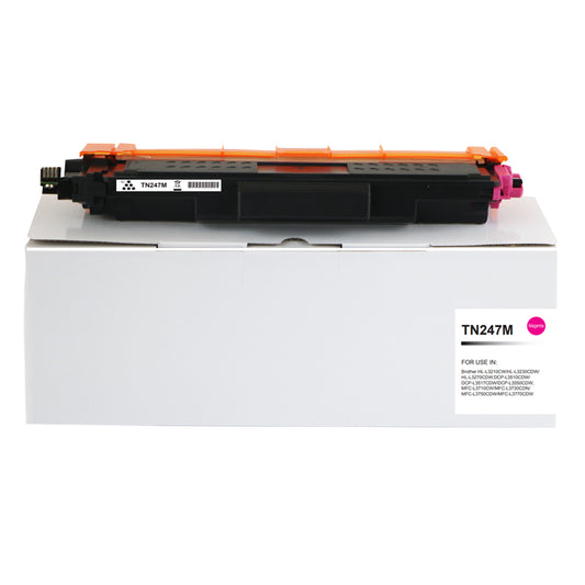 Compatible Brother TN247M Hi Yield Magenta Toner CHIPPED