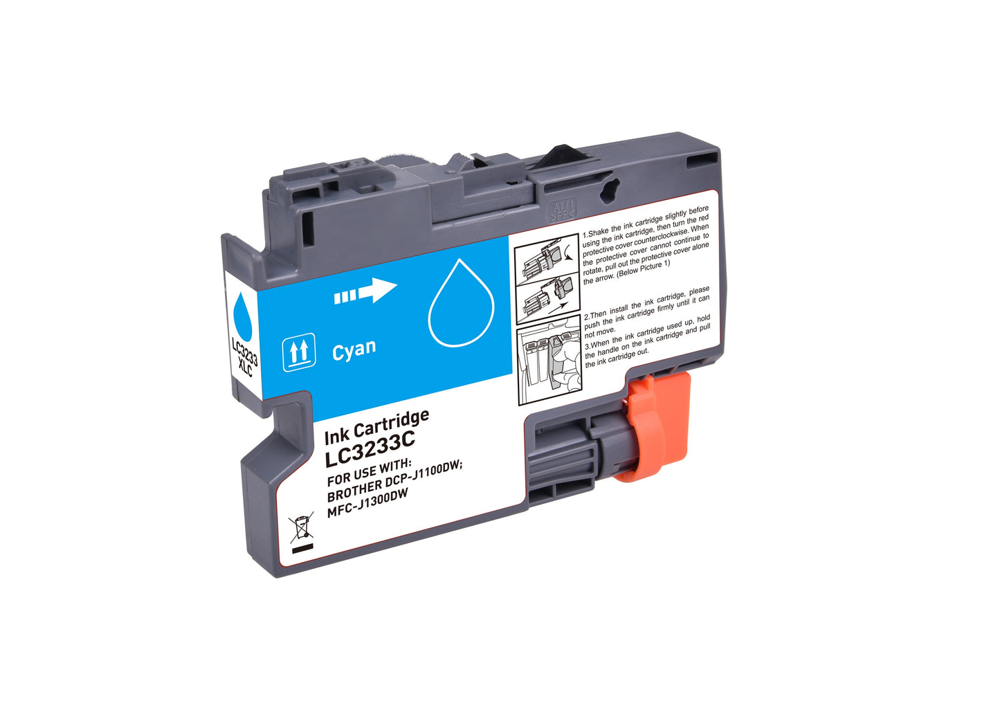 Compatible Brother  LC3233C Cyan Ink Cartridge