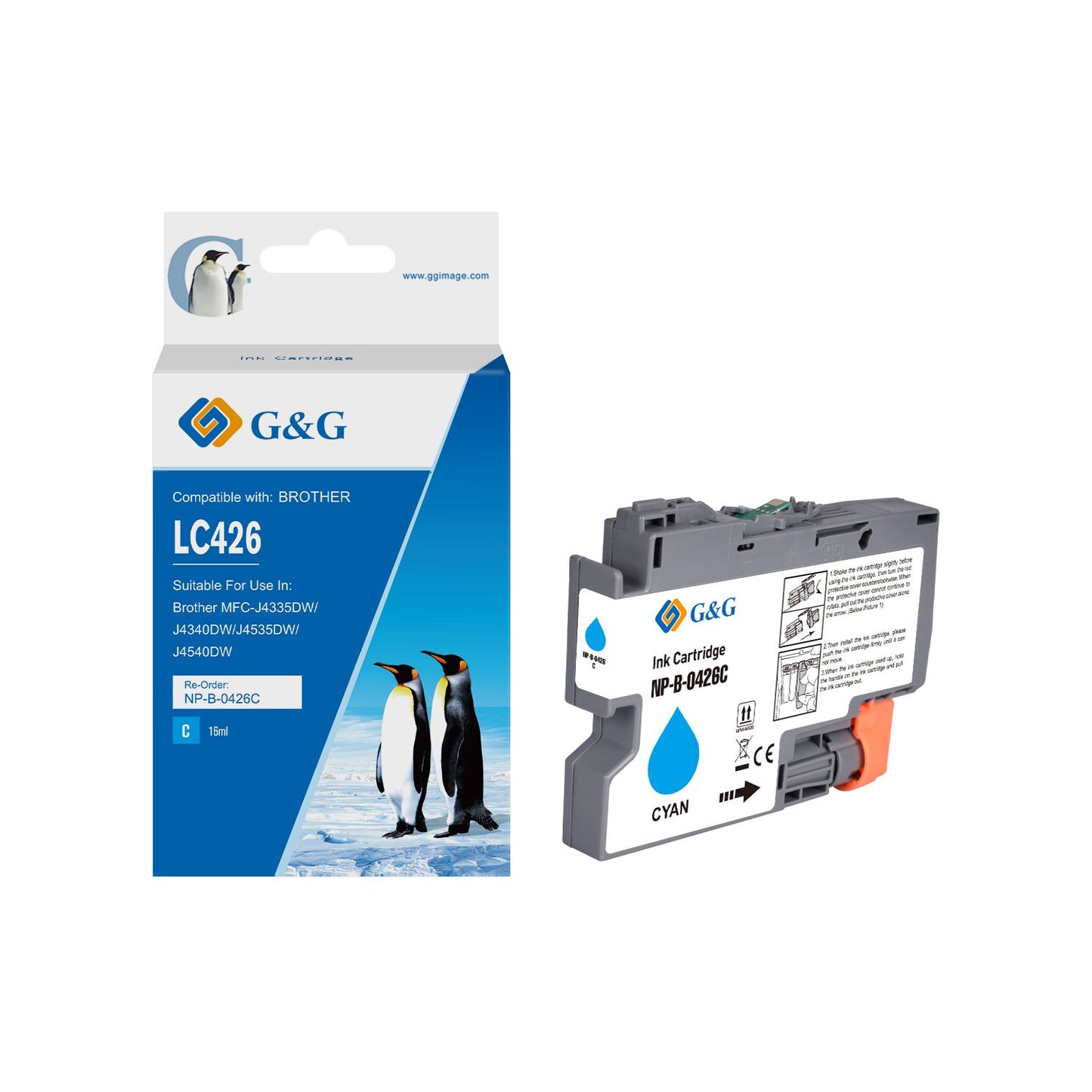 Compatible Brother LC426C Cyan Ink Cartridge