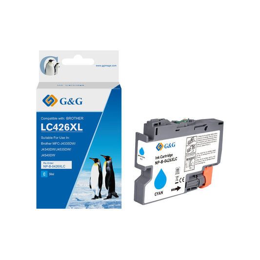 Compatible Brother LC426XLC High Capacity Cyan Ink Cartridge