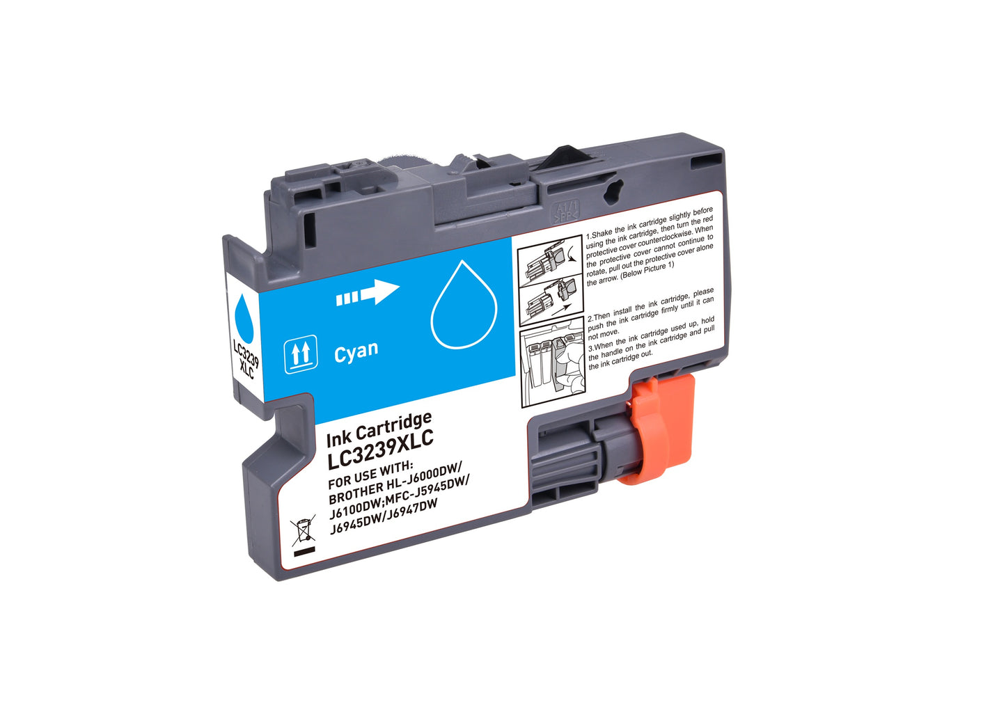 Compatible Brother  LC3239XLC Cyan Hi Cap  Ink Cartridge