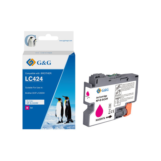 Compatible Brother LC424M Magenta Ink Cartridge