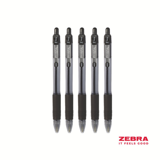 Zebra Z-Grip Retractable Ballpoint Pen Black Ink - Pack of 12