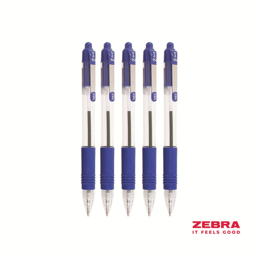 Zebra Z-Grip Retractable Ballpoint Pen Blue ink - Pack of 12