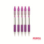 Zebra Z-Grip Retractable Ballpoint Pen Violet ink - Pack of 12