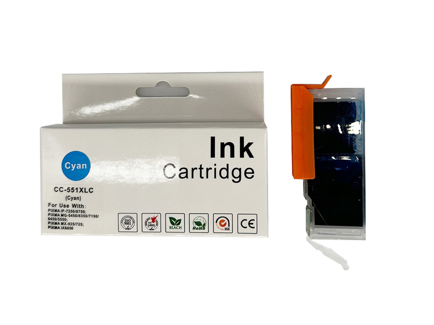 Compatible Canon CLI-551XLC Cyan Inkjet