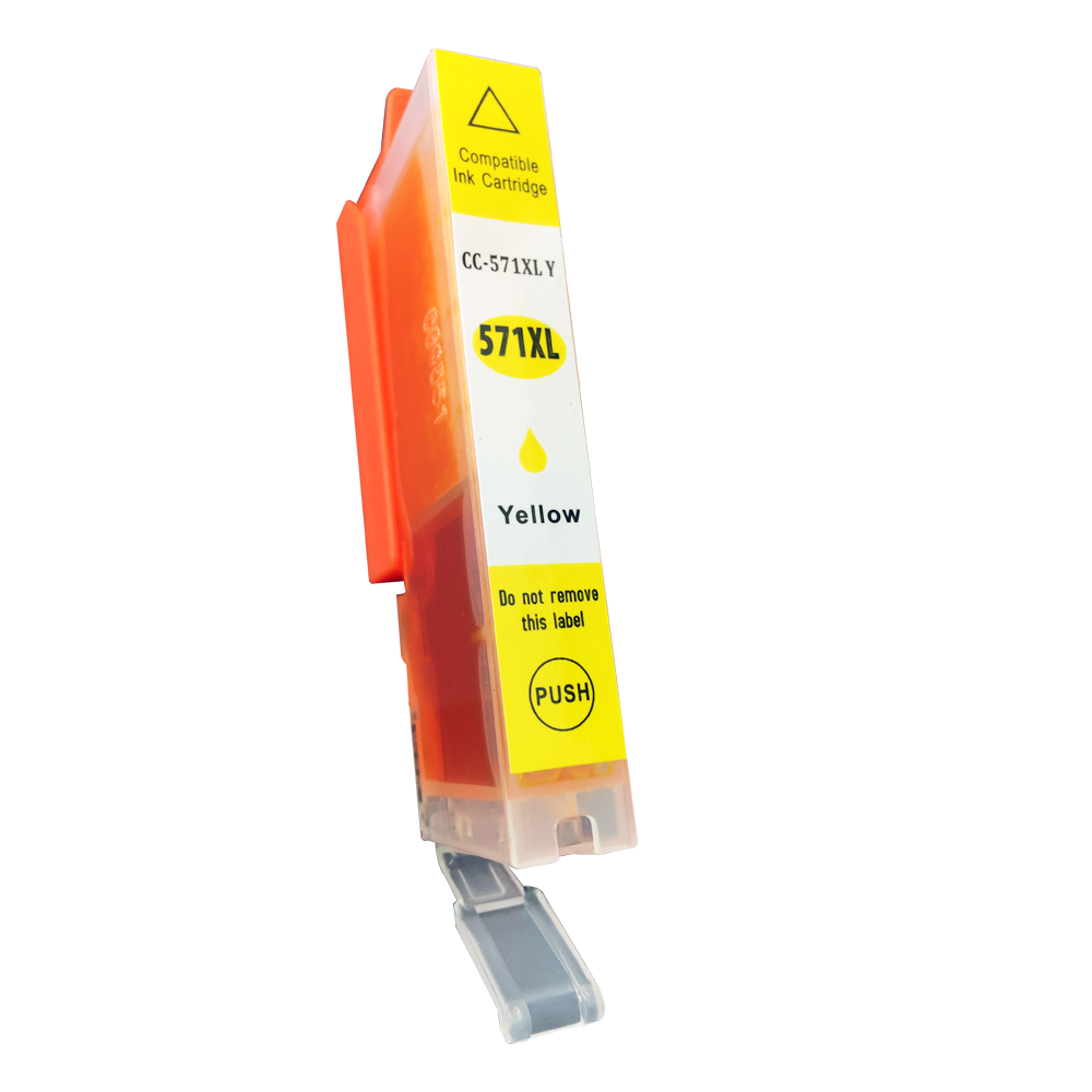 Compatible Canon  CLI-571XLY Hi Yield Yellow Ink Cartridge