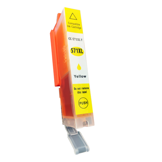 Compatible Canon  CLI-571XLY Hi Yield Yellow Ink Cartridge