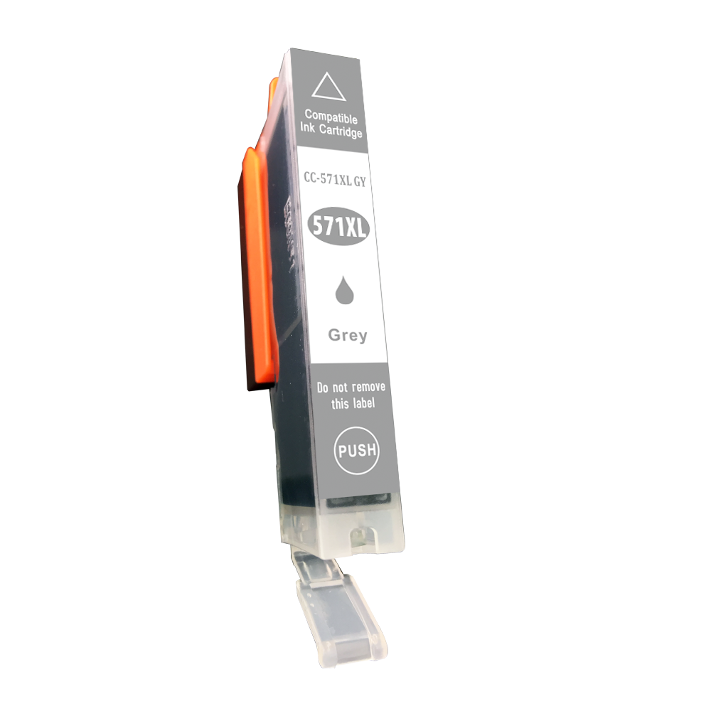 Compatible Canon  CLI-571XLGY Hi Yield Grey Ink Cartridge