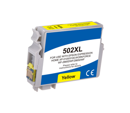 Compatible Epson 502XLY Yellow Hi Cap C13T02W44010 Inkjet