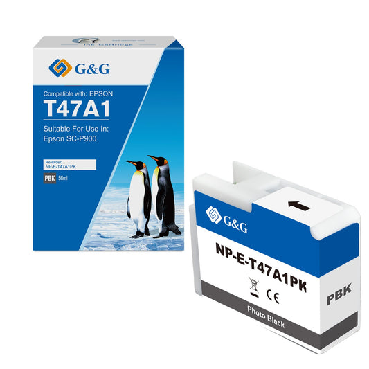 Compatible Epson G+G T47A1 Photo Black Ink Cartridge C13T47A100