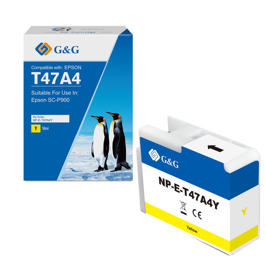 Compatible Epson G+G T47A4 Yellow Ink Cartridge C13T47A400