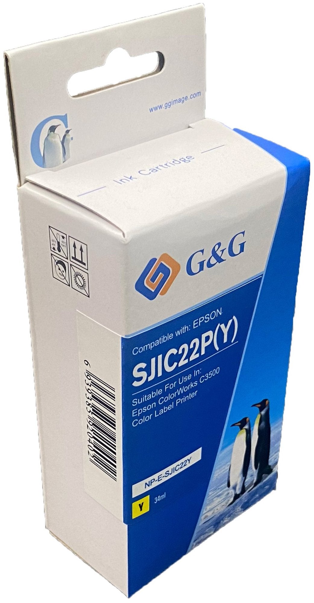 Compatible Epson G+G SJIC22Y C33S020583 Yellow Inkjet