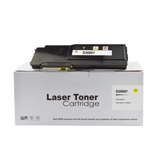 Compatible Dell 593-BBBR Yellow Hi Cap Toner