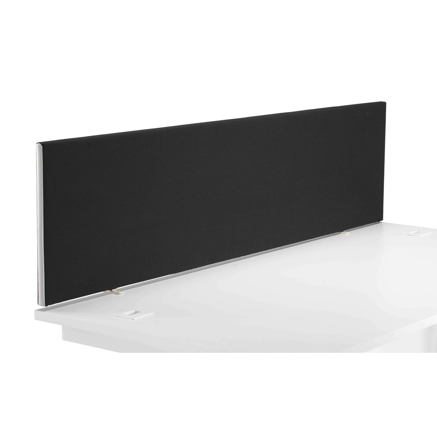 Straight Upholstered Desktop Screen | 1800mm | Black