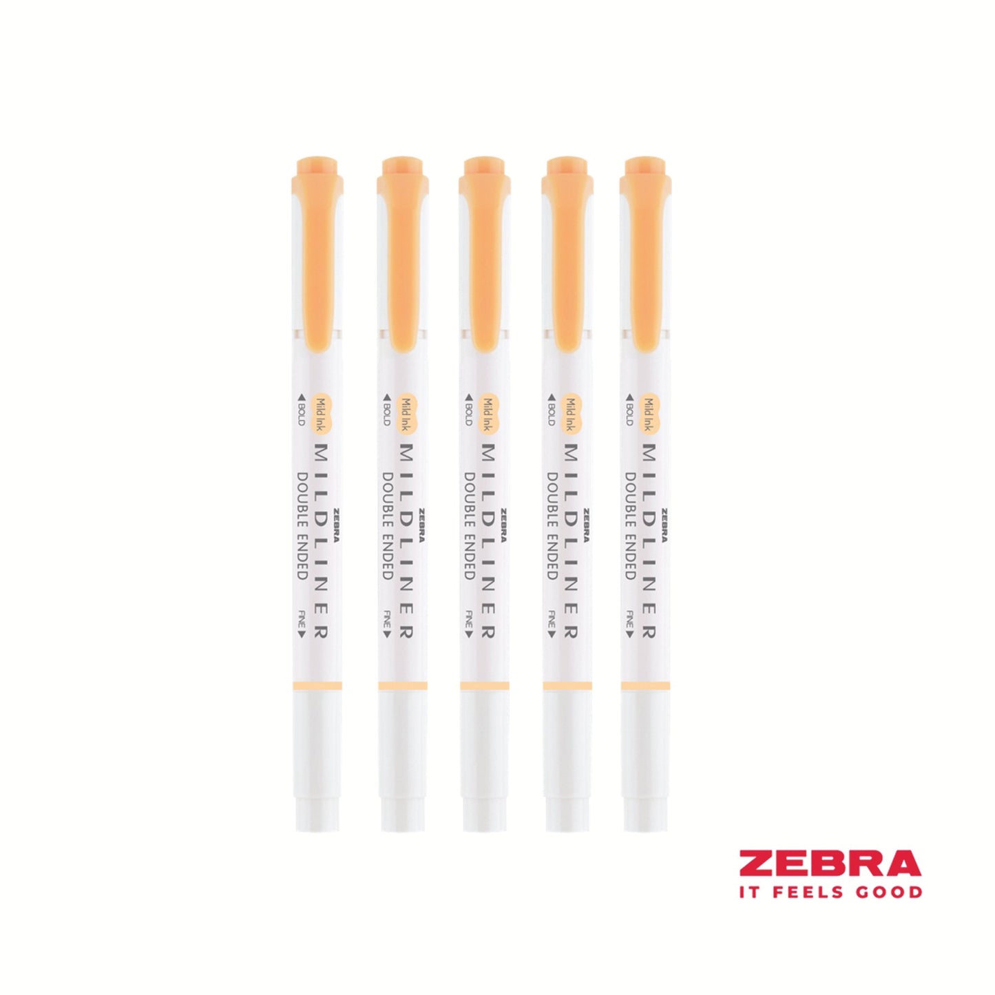 Zebra MILDLINER Double Ended Fluorescent Orange Highlighter - Pack of 10