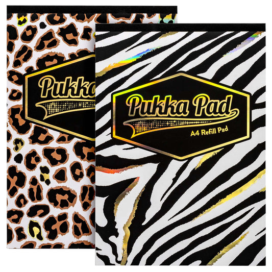 Pukka Pad Wild A4 160 Page Refill Pads (2) Assorted