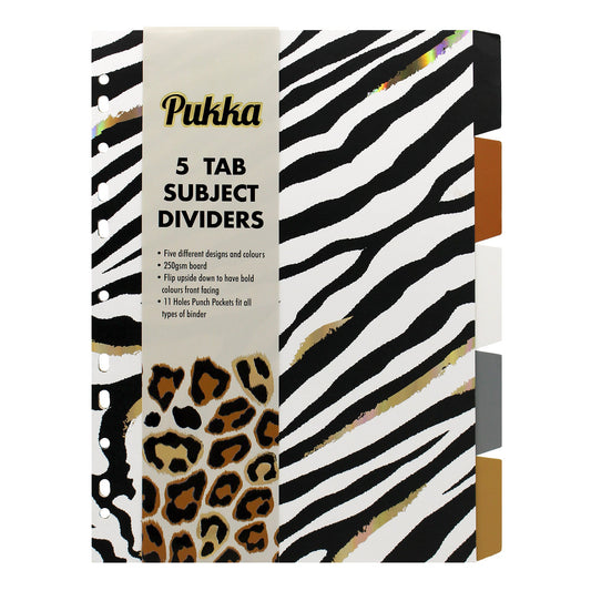 Pukka Pad Wild A4 5 Part Dividers (1)