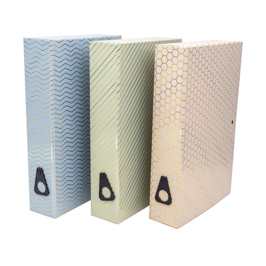 Pukka Haze Foolscap Box Files (3) Assorted