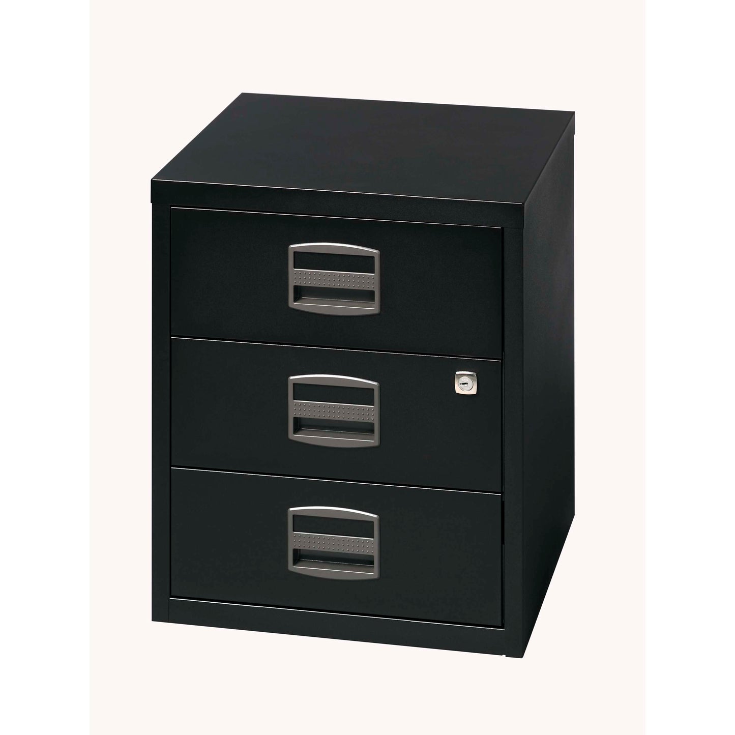 Bisley 3 Drawer A4 Mobile Home Filer | Black