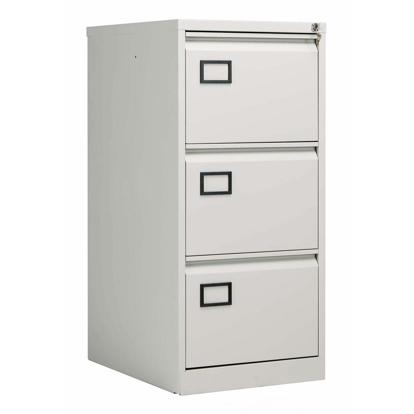 Bisley 3 Drawer Contract Steel Filing Cabinet | Goose Grey