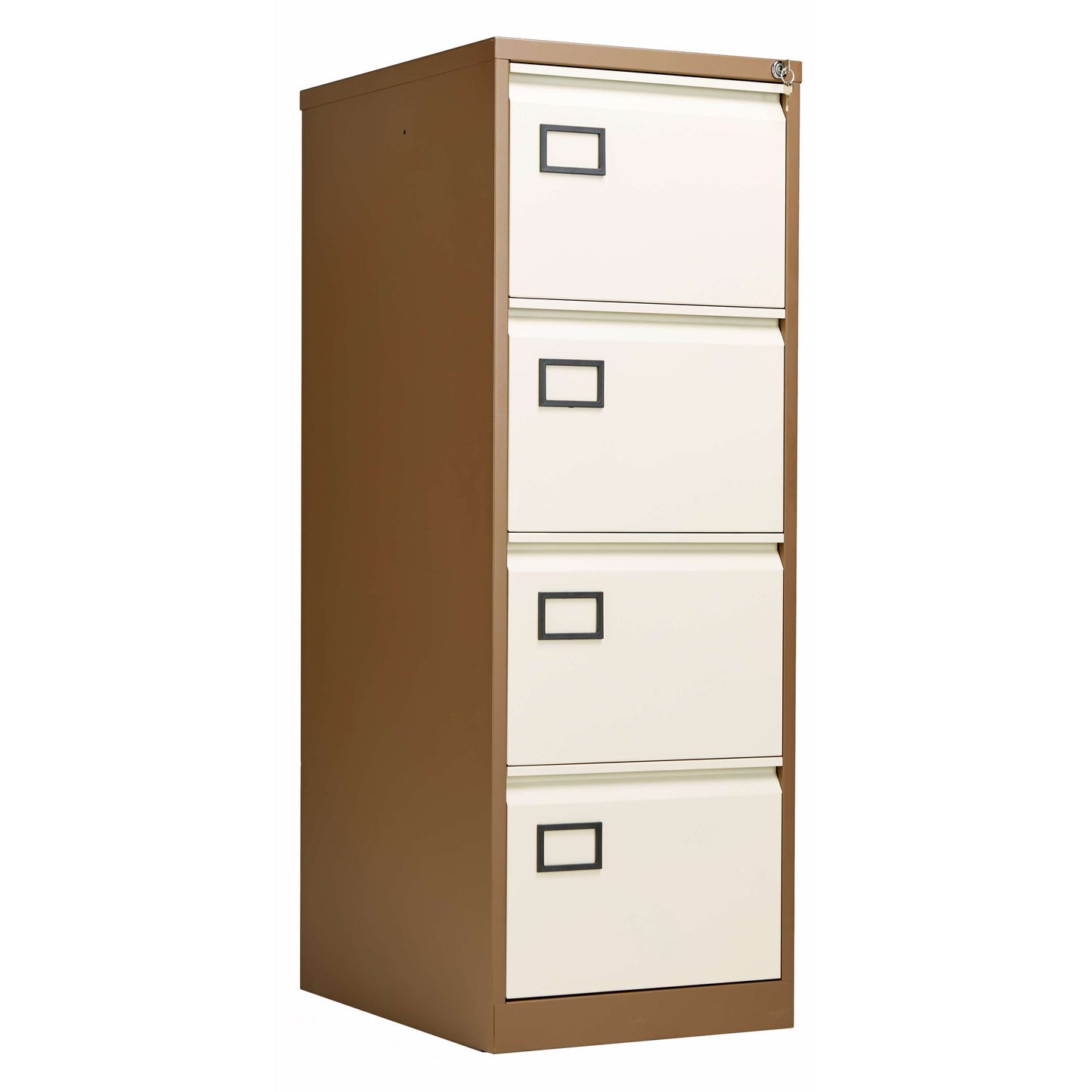 Bisley 4 Drawer Contract Steel Filing Cabinet | Coffee Cream