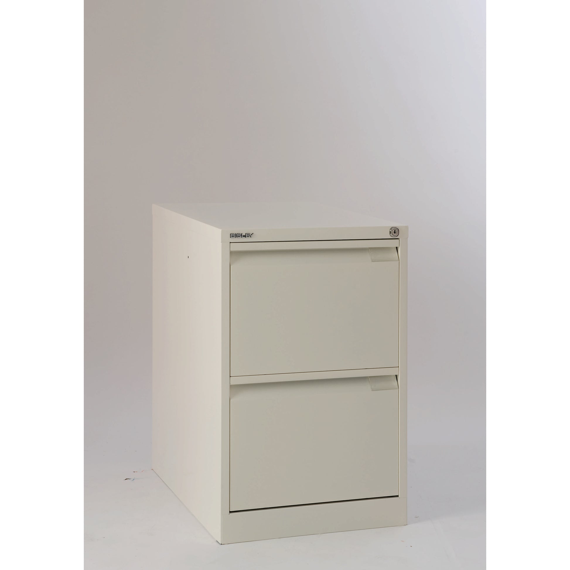 Bisley 2 Drawer Classic Steel Filing Cabinet | Chalk