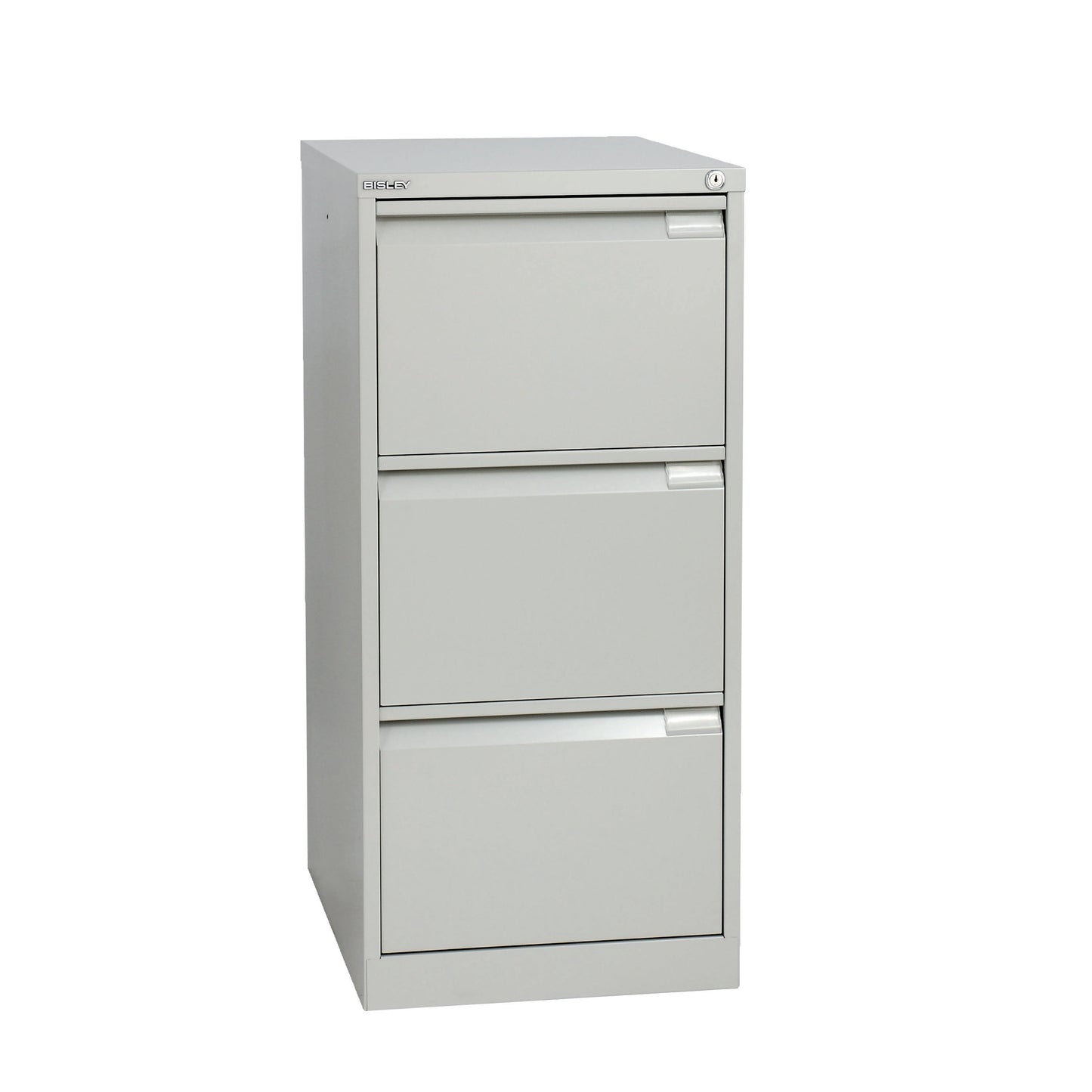 Bisley 3 Drawer Classic Steel Filing Cabinet | Goose Grey