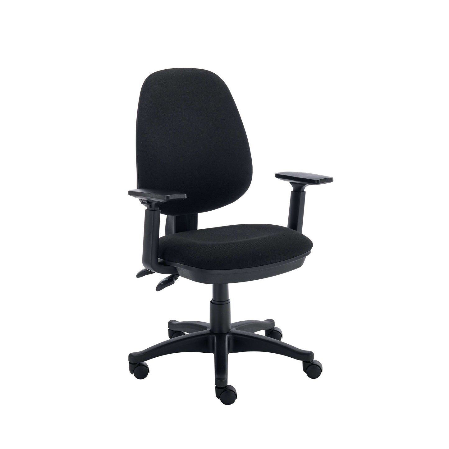 Versi 2 Lever Operator Chair | Adjustable Arms | Black