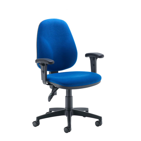 Concept Operator Chair | High-Back | Adjustable Arms | Royal Blue