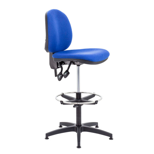 Concept Mid-Back Adjustable Draughtsman-Kit Chair | Royal Blue