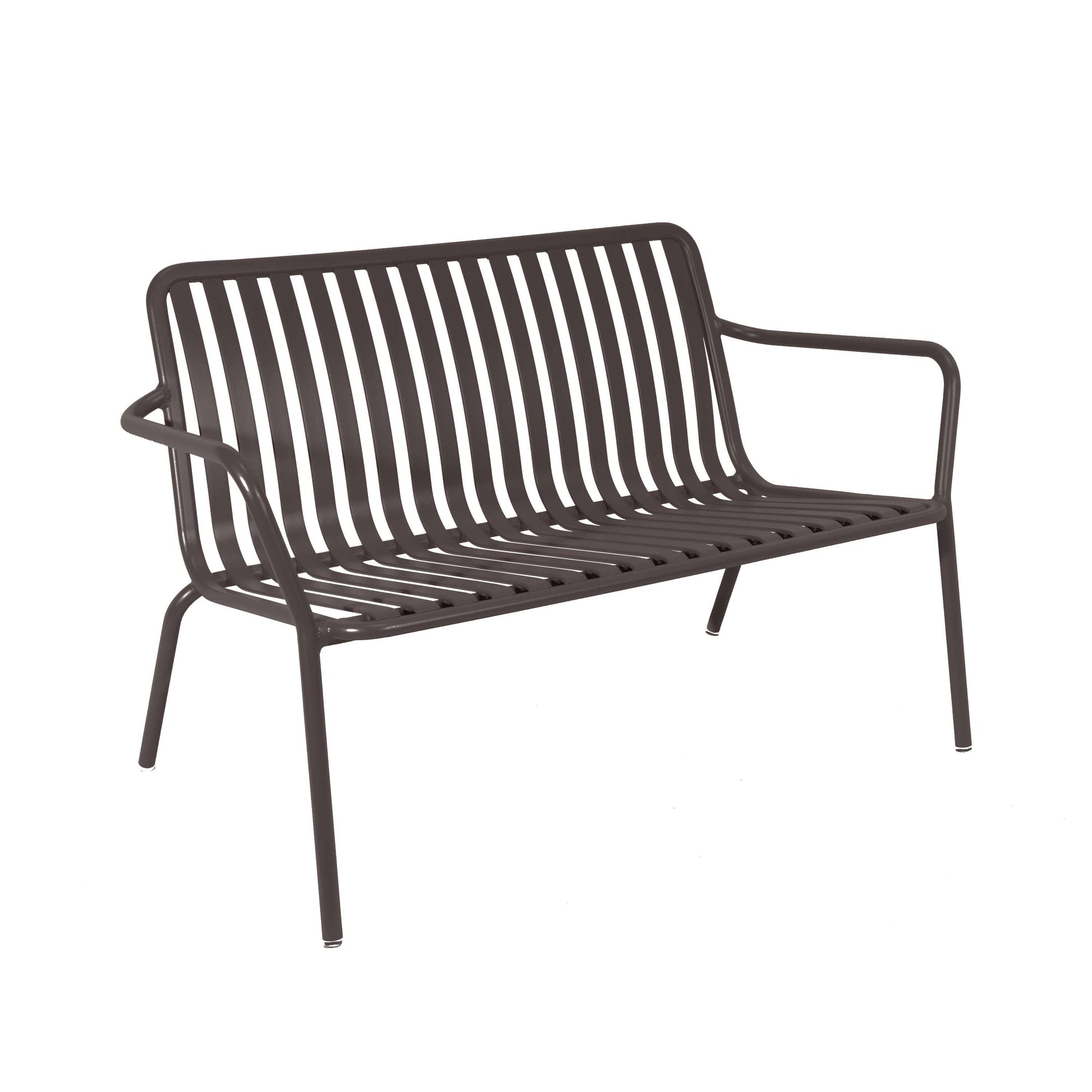 Breeze Aluminium 2 Seater Armchair Bench | Low | Charcoal