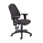 Calypso 2 High Back Operator Chair | Adjustable Arms | Charcoal