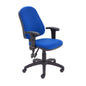 Calypso 2 High Back Operator Chair | Adjustable Arms | Royal Blue