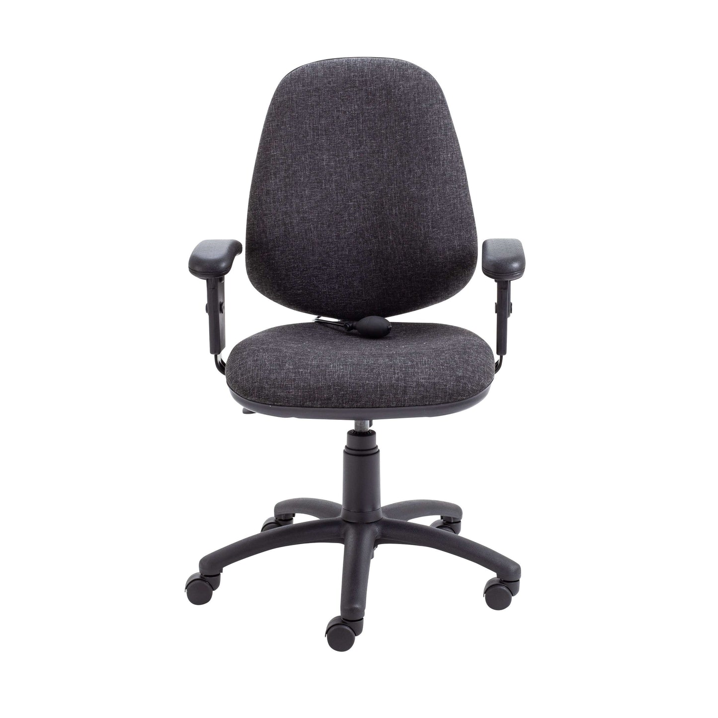 Calypso Ergo 2 Lever Office Chair with Lumbar Pump | Adjustable Arms | Charcoal