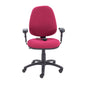 Calypso Ergo 2 Lever Office Chair with Lumbar Pump | Adjustable Arms | Claret