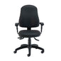 Calypso Ergo 2 Lever Office Chair with Lumbar Pump | Adjustable Arms | Black PU