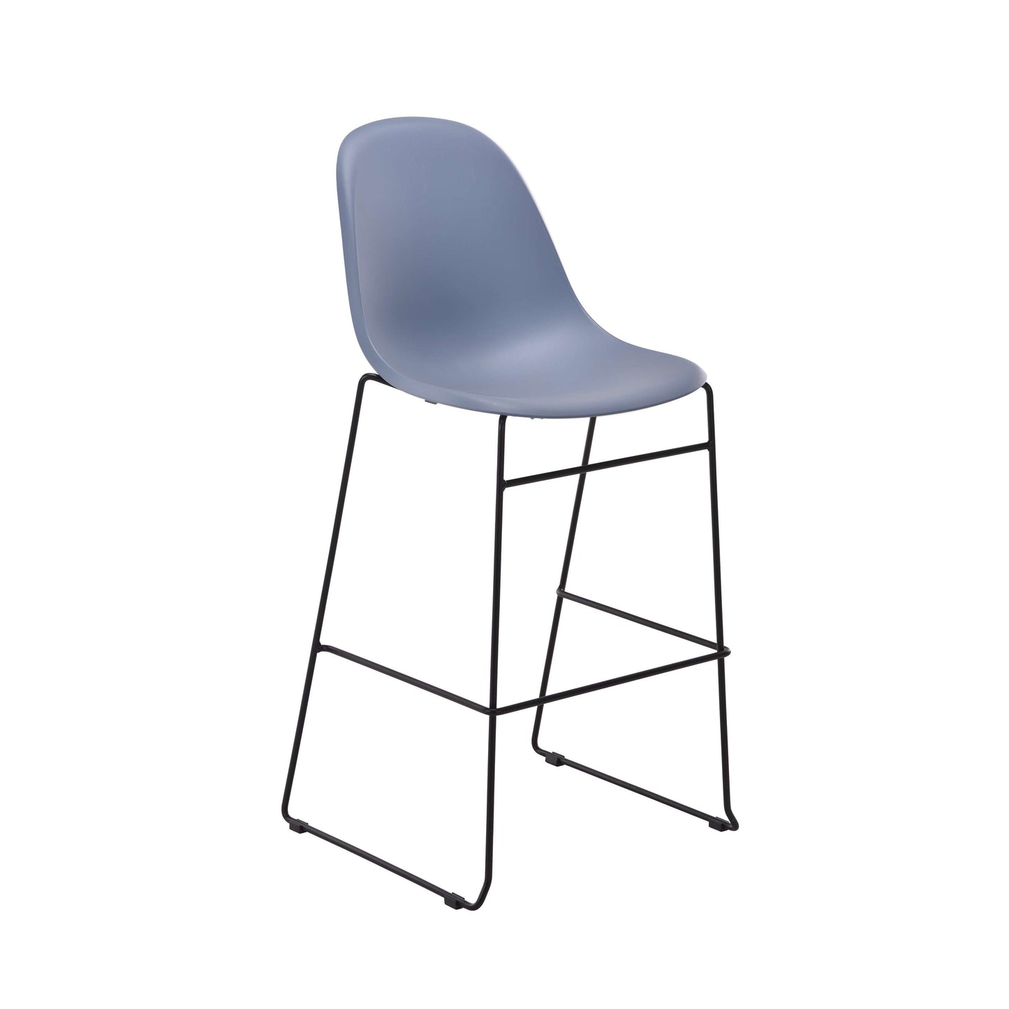 Lizzie High Stool | Steel Blue