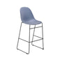 Lizzie High Stool | Steel Blue