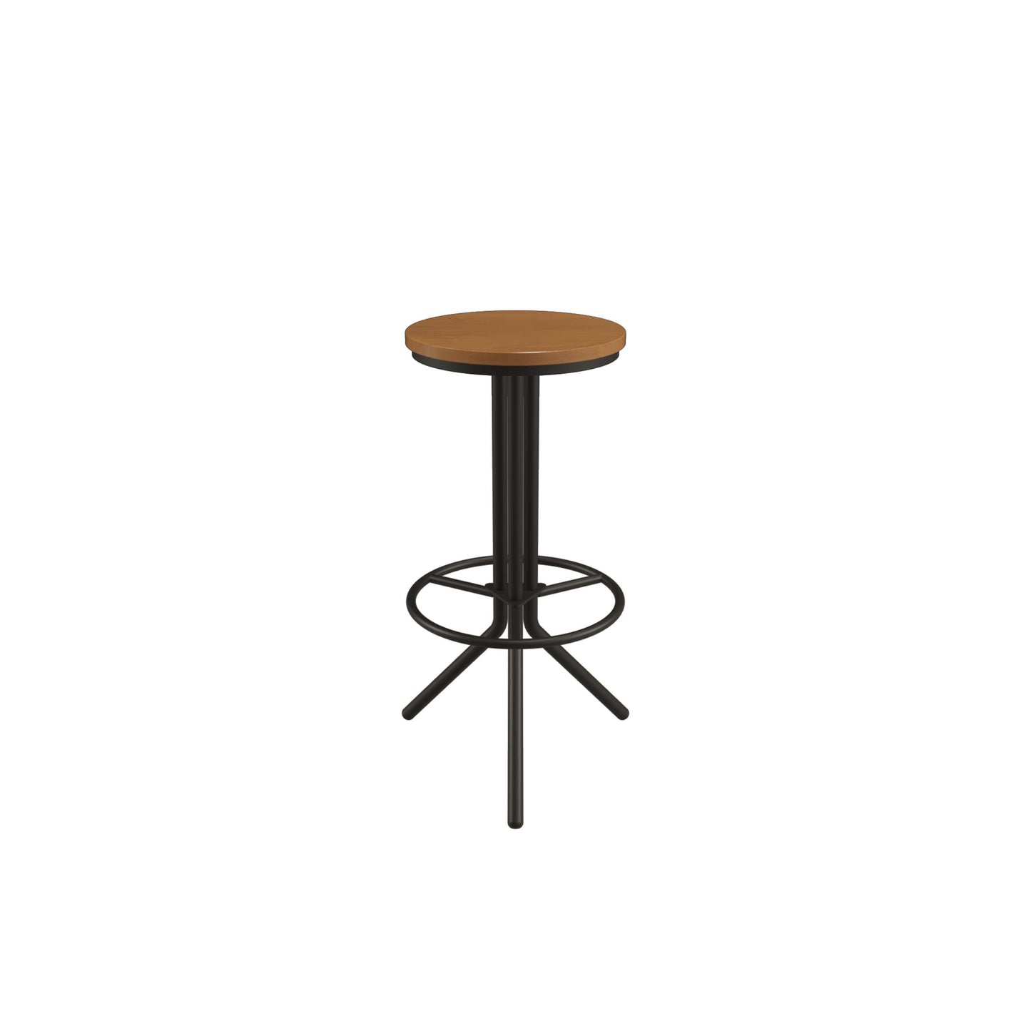 Ledge Stool | Elm Wooden Top/Black