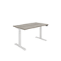 Office Rectangular Dual Motor Sit Stand Desk (FSC) | 1400X800 | Grey Oak/White