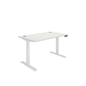 Office Rectangular Dual Motor Sit Stand Desk (FSC) | 1400X800 | White/White