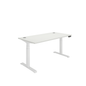 Office Rectangular Dual Motor Sit Stand Desk (FSC) | 1600X800 | White/White