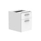 Fixed Under Desk Office Storage Unit (FSC) | 2 Drawers | 600 Deep | Arctic White