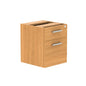 Fixed Under Desk Office Storage Unit (FSC) | 2 Drawers | 800 Deep | Norwegian Beech