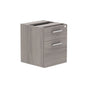 Fixed Under Desk Office Storage Unit (FSC) | 2 Drawers | 800 Deep | Alaskan Grey Oak