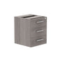 Fixed Under Desk Office Storage Unit (FSC) | 3 Drawers | 800 Deep | Alaskan Grey Oak