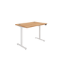 Office Rectangular Single Motor Sit Stand Desk (FSC) | 1200X800 | Beech/White